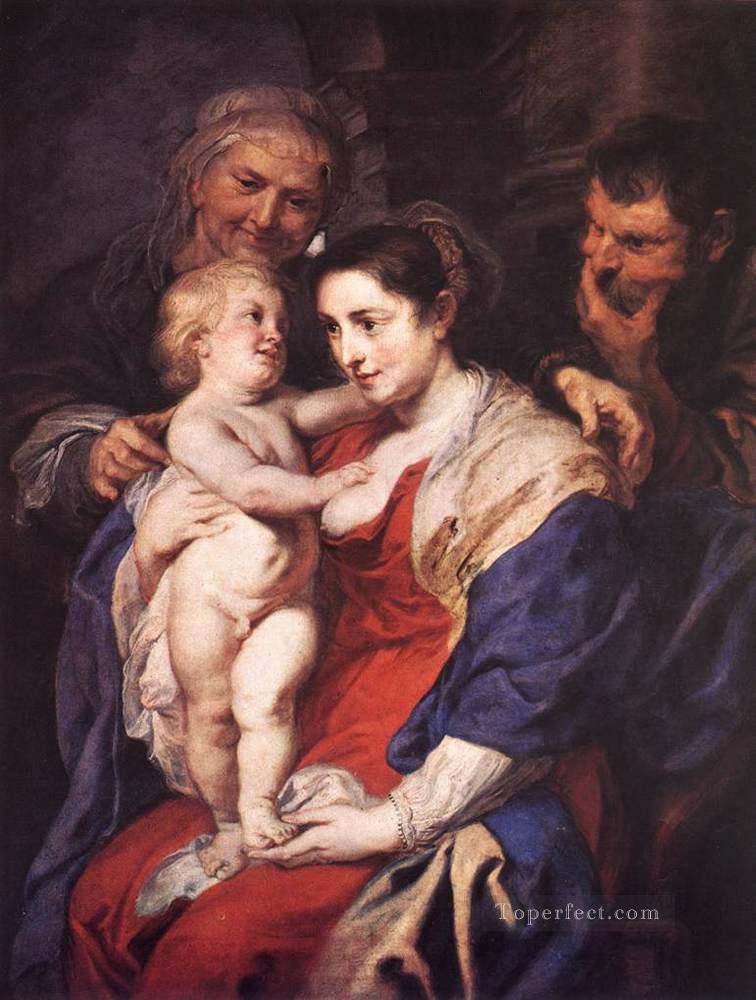 La Sagrada Familia con Santa Ana Barroco Peter Paul Rubens Pintura al óleo
